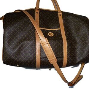 La Tour Eiffel 1887 signature canvas  leather travel bag duffle